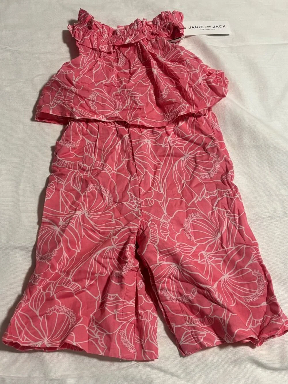 Janie and Jack Adorable Baby Girl Romper, NWT- Size 18-24M